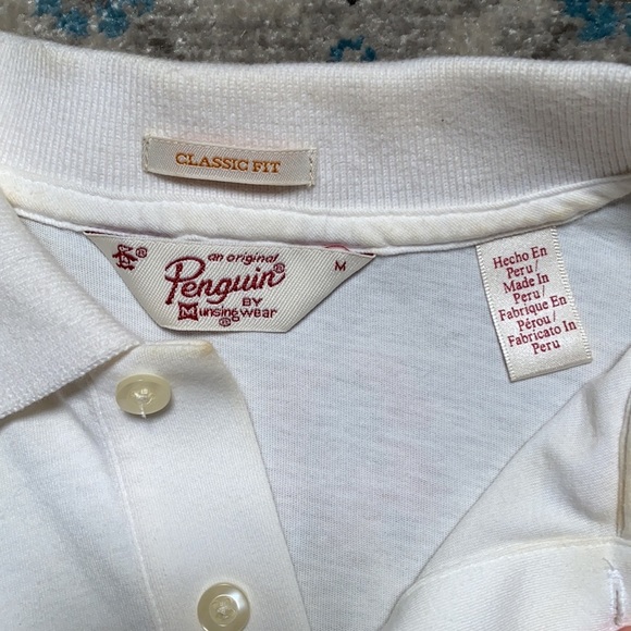 🐧 Vintage Polo in white Original Penguin 🐧 - Picture 3 of 9